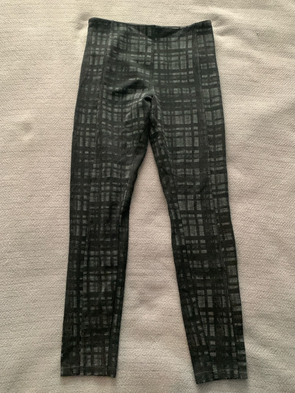 Lysse Charcoal Grid Print Leggings